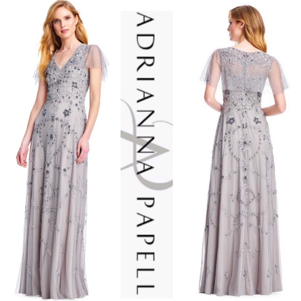 Adrianna Papell flirty sleeve